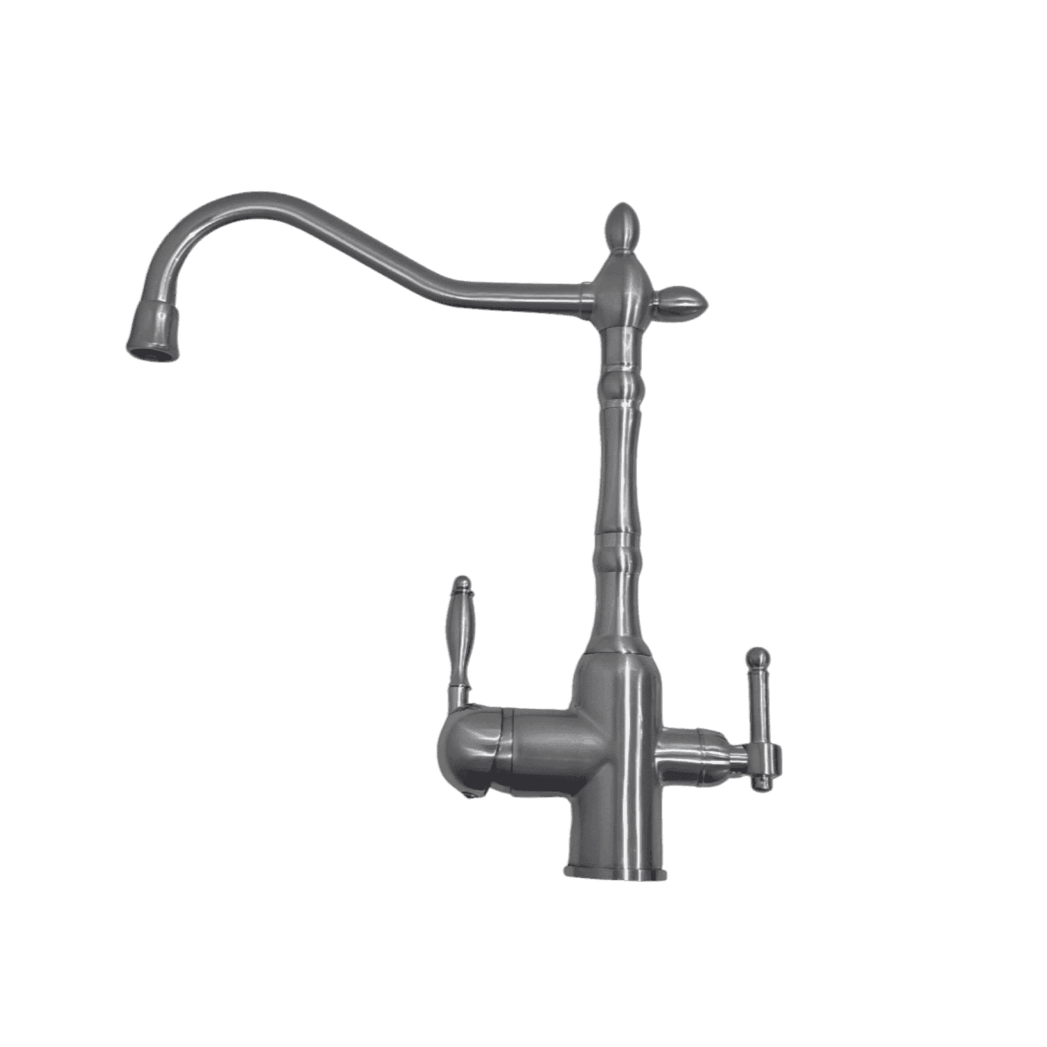 Luxurious 3 Way Tap for RO Water Filters - Kitchen Mixer in Black or Nickel - Colour Brushed Nickel