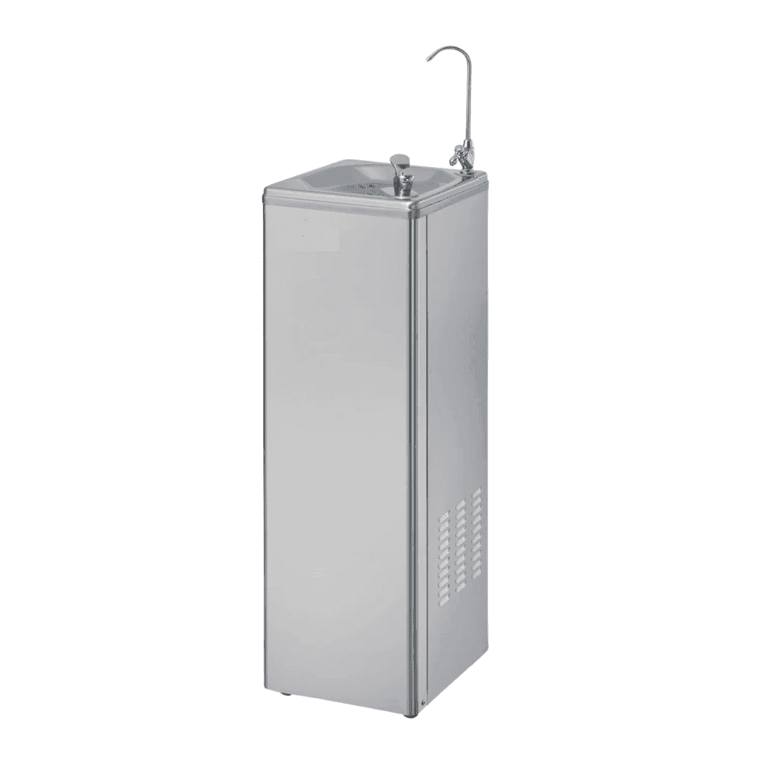 Commercial Stainless Steel Filtered Cold Water Bubbler - Square